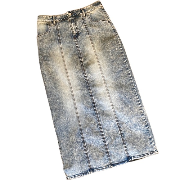 Est. 1946 Boho Ankle Length Denim Skirt - Picture 1 of 7